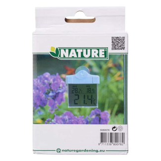Nature Raamthermometer | Nature | 3 x 10 x 13 centimeter (Digitaal, Zuignap, -50 tot 70 °C) 6080078 K170106224 - 5