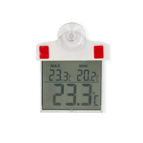 Nature Raamthermometer | Nature | 3 x 10 x 13 centimeter (Digitaal, Zuignap, -50 tot 70 °C) 6080078 K170106224 - 1