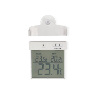 Nature Raamthermometer | Nature | 3 x 10 x 13 centimeter (Digitaal, Zuignap, -50 tot 70 °C) 6080078 K170106224 - 3