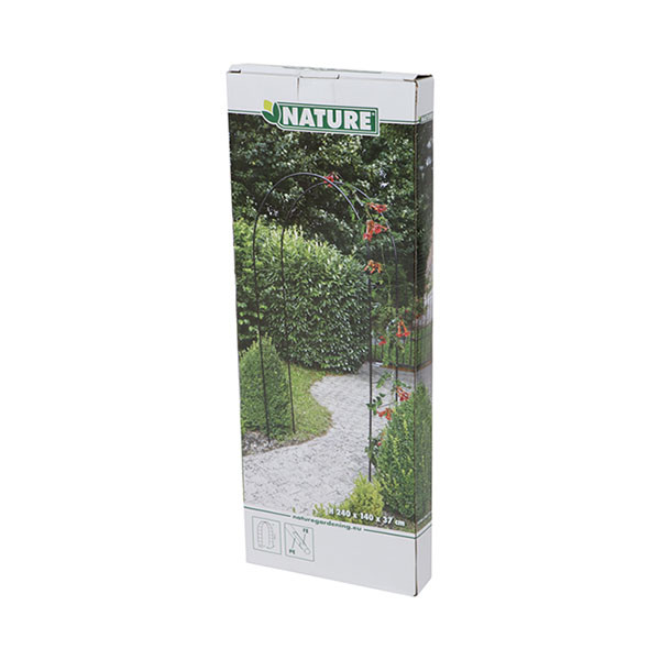 Nature Rozenboog | Nature | 140 x 37 x 240 cm (Metaal, Zwart) 6041801 K170130350 - 4