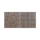 Nature Stapsteen | Nature | 40 x 40 x 1.5 cm (Klinkers, Omkeerbaar, Gerecycled rubber, UV-bestendig, Anti-slip, Vorstbestendig, Grijs) 6046206 K170130360 - 1