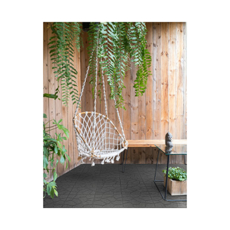 Nature Stapsteen | Nature | 40 x 40 x 1.5 cm (Klinkers, Omkeerbaar, Gerecycled rubber, UV-bestendig, Anti-slip, Vorstbestendig, Grijs) 6046206 K170130360 - 3