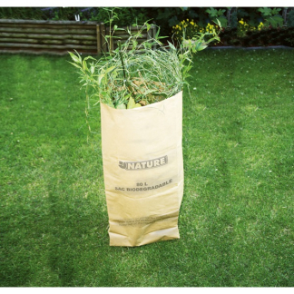 Nature Tuinafvalzak | Nature | 80 liter |  4 stuks (Kraftpapier, Biologisch afbreekbaar) 6072443 K170106217 - 3