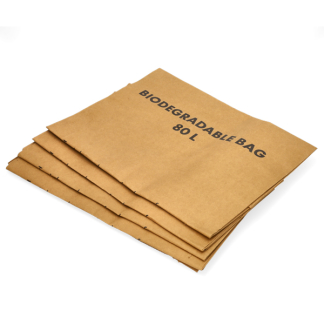 Nature Tuinafvalzak | Nature | 80 liter |  4 stuks (Kraftpapier, Biologisch afbreekbaar) 6072443 K170106217 - 2