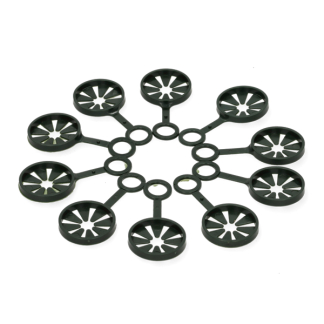 Nature Verbindingsstuk plantenstok | Nature | Ø 11 mm | 3 stuks (Ring, Wigwam constructie, Kunststof) 6040149 K170106181 - 2