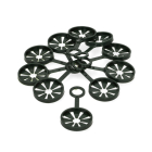 Nature Verbindingsstuk plantenstok | Nature | Ø 11 mm | 3 stuks (Ring, Wigwam constructie, Kunststof) 6040149 K170106181 - 1