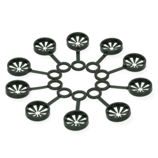 Nature Verbindingsstuk plantenstok | Nature | Ø 8 mm | 3 stuks (Ring, Wigwam constructie, Kunststof) 6040148 K170106180 - 2