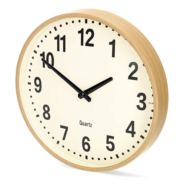 Nedco Wandklok | Nedis | Ø 30 cm (Stille beweging, Hout) CLWA2226WD K170511244 - 2