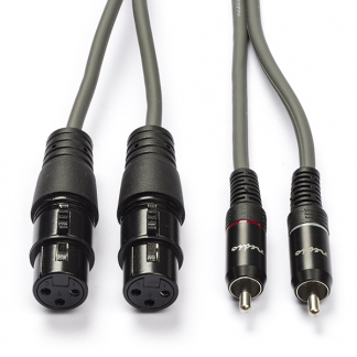 Nedis 2 x XLR naar Tulp kabel (v/m) | Nedis | 1.5 meter (Gebalanceerd, Stereo, 100% koper) COTH15230GY15 N010307030 - 