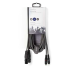 Nedis 2 x XLR naar Tulp kabel (v/m) | Nedis | 3 meter (Gebalanceerd, Stereo, 100% koper) COTH15230GY30 N010307031 - 3