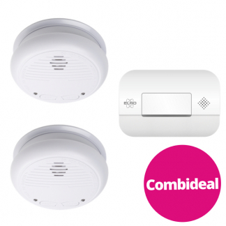 Nedis 2x Rookmelder en 1x Koolmonoxidemelder (10 jaar sensor) DTCTS30WT/FC270211 K170501309 - 2