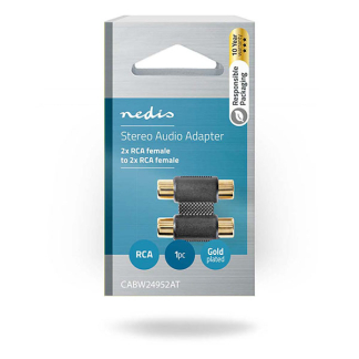Nedis 2x tulp naar 2x tulp adapter | V ↔ V | Nedis (Stereo) CABW24952AT K010411299 - 4