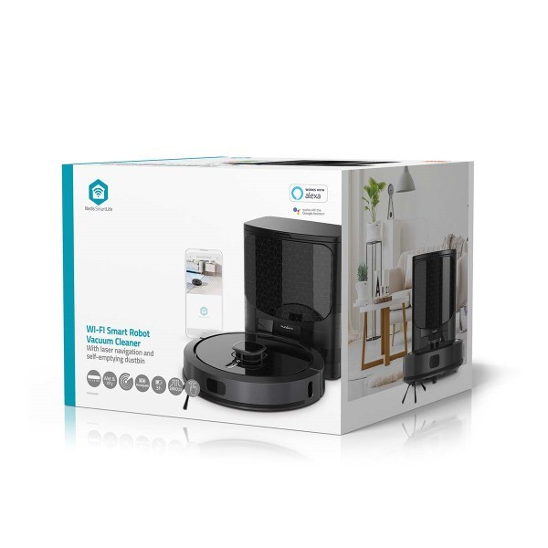 Nedis 3-in-1 Robotstofzuiger | Nedis SmartLife (Wifi, Lasernavigatie, Tot 180 min, Vegen, Stofzuigen, Dweilen) WIFIVCL002CBK K150101207 - 4