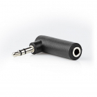 Nedis 3.5 mm jack adapter (m/v) | Nedis (Stereo, Haaks) CAGP22975BK K050301212 Nedis 3.5 mm jack adapter (m/v) | Nedis (Stereo, Haaks) CAGP22975BK K050301212