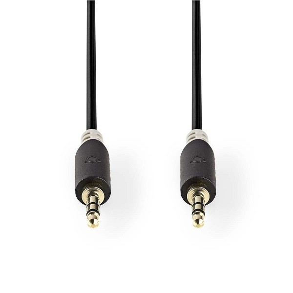 Nedis 3.5 mm jack kabel | M ↔ M | Nedis | 0.5 meter (Stereo, Verguld, 3-polig) CABW22000AT05 N010301127 - 1