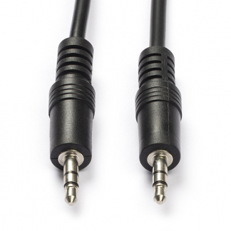 Nedis 3.5 mm jack kabel | M ↔ M | Nedis | 1 meter (Stereo, 3-polig) CAGL22000BK10 CAGP22000BK10 N010301101 - 1