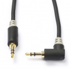 Nedis 3.5 mm jack kabel | M ↔ M | Nedis | 1 meter (Stereo, Verguld, 100% koper, Haaks, 3-polig) CABP22600AT10 CABW22600AT10 K010301546 - 1