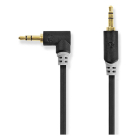 Nedis 3.5 mm jack kabel | M ↔ M | Nedis | 1 meter (Stereo, Verguld, 100% koper, Haaks, 3-polig) CABP22600AT10 CABW22600AT10 K010301546 - 2