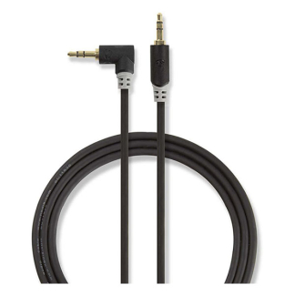 Nedis 3.5 mm jack kabel | M ↔ M | Nedis | 1 meter (Stereo, Verguld, 100% koper, Haaks, 3-polig) CABP22600AT10 CABW22600AT10 K010301546 - 4