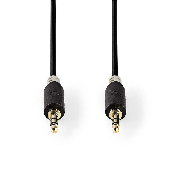 Nedis 3.5 mm jack kabel | M ↔ M | Nedis | 1 meter (Stereo, Verguld, 3-polig) CABW22000AT10 N010301128 - 1