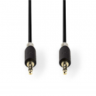 3.5 mm jack kabel | M ↔ M | Nedis | 1 meter (Stereo, Verguld, 3-polig)