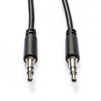 Nedis 3.5 mm jack kabel | M ↔ M | Nedis | 1 meter (Stereo, Zwart, 3-polig) CAGL22005BK10 CAGP22005BK10 N010301137