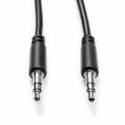 Nedis 3.5 mm jack kabel | M ↔ M | Nedis | 1 meter (Stereo, Zwart, 3-polig) CAGL22005BK10 CAGP22005BK10 N010301137 - 1