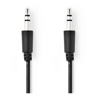 Nedis 3.5 mm jack kabel | M ↔ M | Nedis | 1 meter (Stereo, Zwart, 3-polig) CAGL22005BK10 CAGP22005BK10 N010301137 - 2