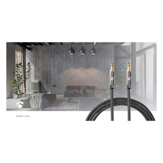 Nedis 3.5 mm jack kabel | M ↔ M | Nedis | 2 meter (Stereo, Verguld, 3-polig, Gun metal) CATB22000GY20 K010214253 - 5
