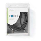 Nedis 3.5 mm jack kabel | M ↔ M | Nedis | 5 meter (Stereo, Verguld, 100% koper, 3-polig) CAGC22000AT50 N010301184 - 3