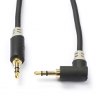 3.5 mm jack kabel | Nedis | 0.5 meter (Stereo, Verguld, Haaks)