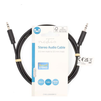Nedis 3.5 mm jack kabel | Nedis | 1.5 meter (Stereo) CAGL22000BK15 CAGP22000BK15 N010301102 - 4