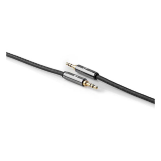 Nedis 3.5 mm jack kabel | Nedis | 1 m (Stereo, Verguld, Gun metal) CATB22000GY10 K010214252 - 3