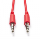 Nedis 3.5 mm jack kabel | Nedis | 1 meter (Stereo, Rood) CAGP22005RD10 N010301164 Nedis 3.5 mm jack kabel | Nedis | 1 meter (Stereo, Rood) CAGP22005RD10 N010301164