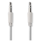 Nedis 3.5 mm jack kabel | Nedis | 1 meter (Stereo, Spiraal, Wit) CAGP22010WT10 N010301191 - 2