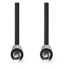 Nedis 3.5 mm jack kabel | Nedis | 1 meter (Stereo, Zwart) CAGL22005BK10 CAGP22005BK10 N010301137 - 3