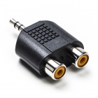 Nedis 3.5 mm jack (m) naar 2x tulp (v) adapter | Nedis (Stereo) CAGB22940BK CAGP22940BK N050302009 Nedis 3.5 mm jack (m) naar 2x tulp (v) adapter | Nedis (Stereo) CAGB22940BK CAGP22940BK N050302009