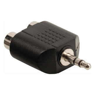 Nedis 3.5 mm jack (m) naar 2x tulp (v) adapter | Nedis (Stereo) CAGB22940BK CAGP22940BK N050302009 - 4