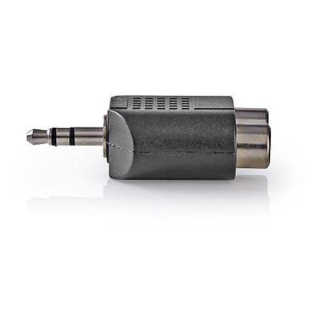 Nedis 3.5 mm jack (m) naar 2x tulp (v) adapter | Nedis (Stereo, Verguld) CAGP22940BK CAGP22940BKG N050301003 - 3