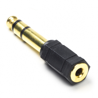 Nedis 3.5 mm jack naar 6.35 mm adapter | V ↔ M | Nedis (Stereo, Verguld) CAGP23930BKG N050301004 - 1