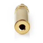 Nedis 3.5 mm jack plug | Nedis (Stereo, Metaal, Verguld, Vrouwelijk) CAVC22910GD N060201141 - 3