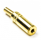 3.5 mm jack plug | Nedis (Stereo, Metaal, Verguld, Vrouwelijk)