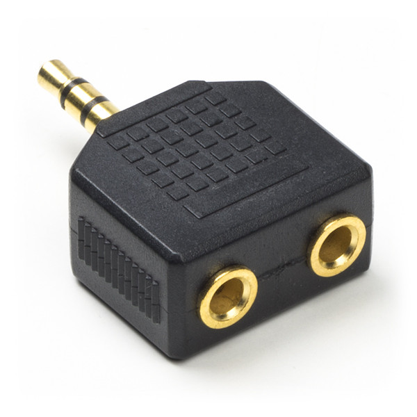 Nedis 3.5 mm jack splitter | V ↔ M | Nedis (Stereo, Verguld) CAGP22945BKG N050301001 - 1