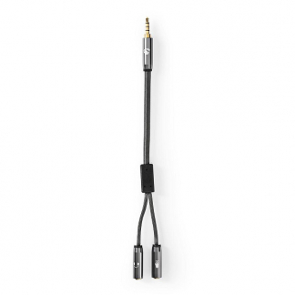 Nedis 3.5 mm jack splitterkabel | Nedis | 0.2 meter (Stereo) CATB22150GY02 K010214269 - 1