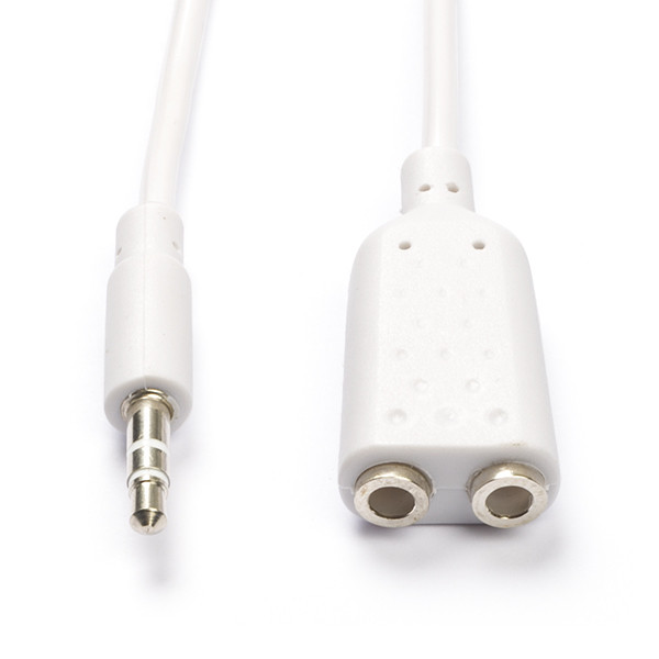 Nedis 3.5 mm jack splitterkabel | V ↔ M | Nedis | 0.2 meter (Stereo, Wit) CAGP22100WT02 N030301001 - 1