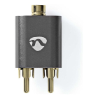 Nedis 3.5 mm jack (v) naar 2x tulp (m) adapter | Nedis (Stereo, Verguld) CATB22255AL K010214273 - 5
