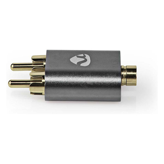 Nedis 3.5 mm jack (v) naar 2x tulp (m) adapter | Nedis (Stereo, Verguld) CATB22255AL K010214273 - 6