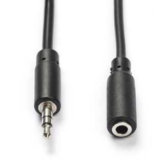 Nedis 3.5 mm jack verlengkabel | Nedis | 1 meter (Stereo) CAGL22050BK10 CAGP22050BK10 N010301500 - 