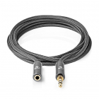 Nedis 3.5 mm jack verlengkabel | Nedis | 2 meter (3-polig, Stereo, Verguld) CATB22050GY20 K010214256 Nedis 3.5 mm jack verlengkabel | Nedis | 2 meter (3-polig, Stereo, Verguld) CATB22050GY20 K010214256