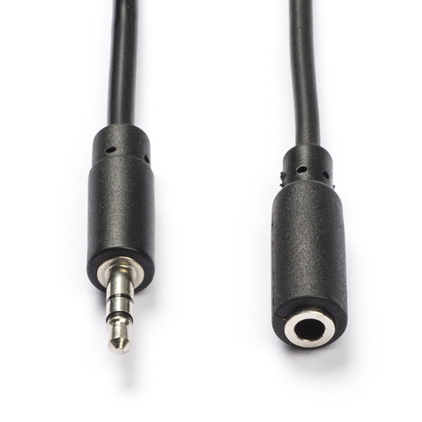 Nedis 3.5 mm jack verlengkabel | V ↔ M | Nedis | 1 meter (Stereo, 3-polig) CAGL22050BK10 CAGP22050BK10 N010301500 - 1